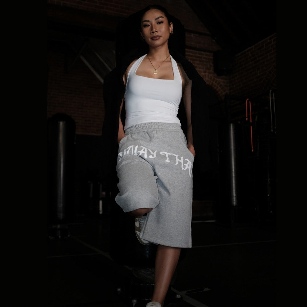 NYT Muay Thai Sweat Shorts Grey