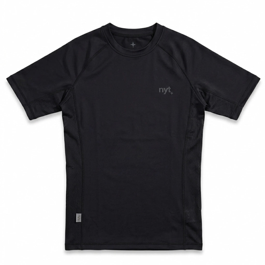 NYT Staple Series Short Sleeve Rashguard Black/Black