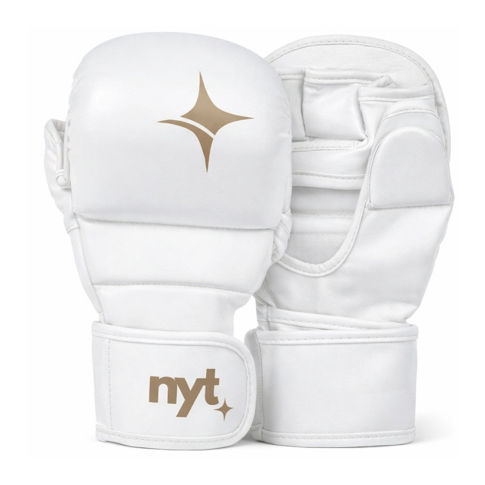 NYT Staple Series 7oz MMA Sparring Gloves White/Sand